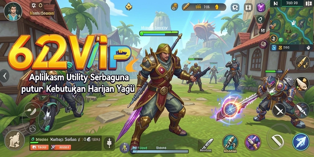 Tampilan antarmuka intuitif aplikasi Utility 62VIP.
