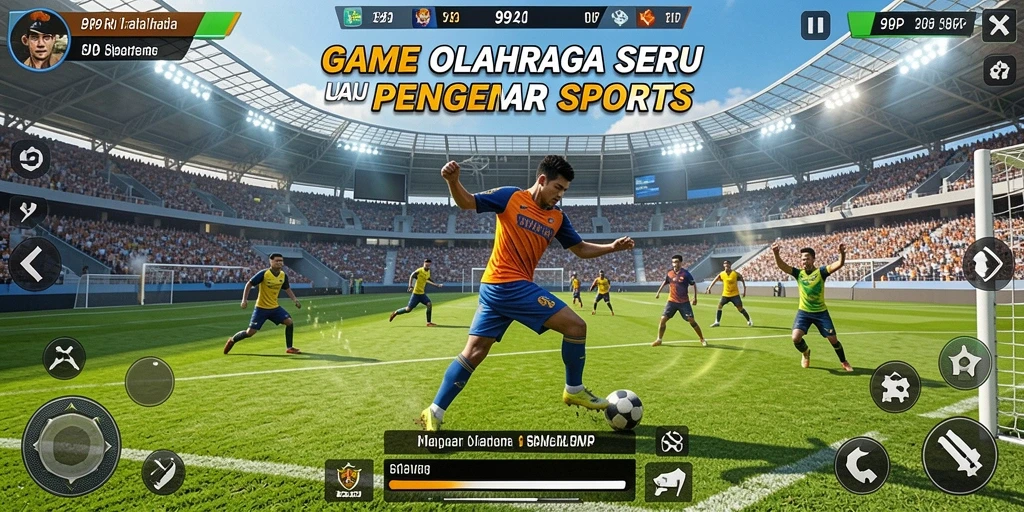 Gambaran gameplay seru dalam 99RP dengan berbagai cabang olahraga.