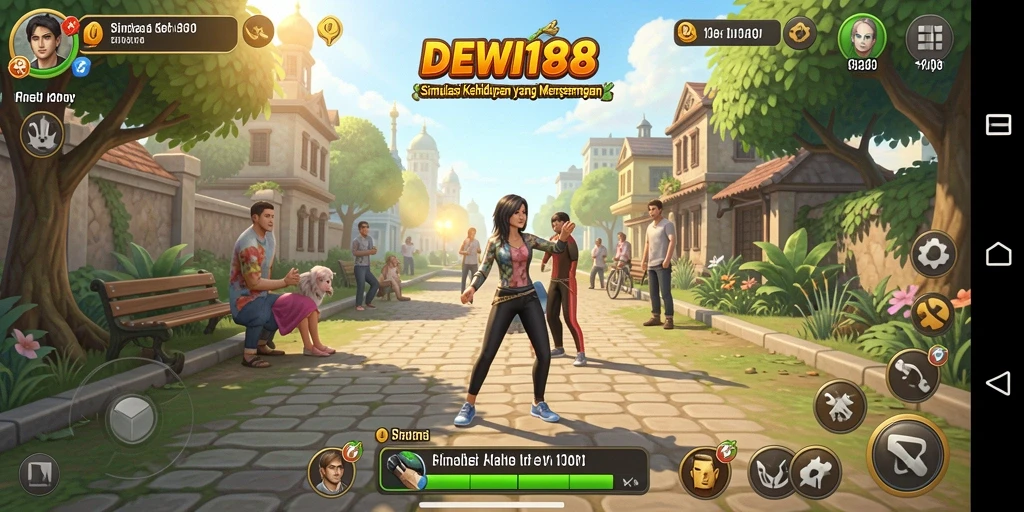 Tampilan permainan DEWI188 dengan pengalaman simulasi yang menarik.