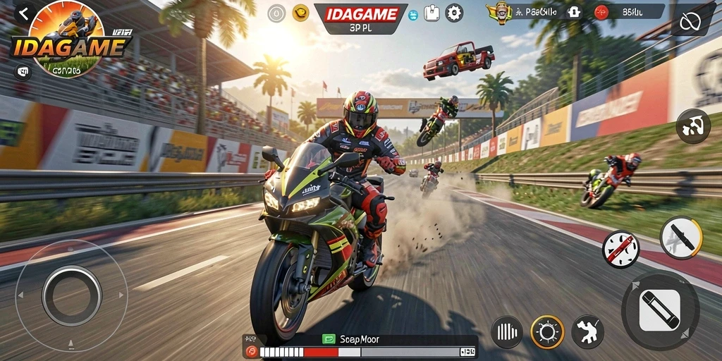 Tangkap momen mendebarkan di balapan motor IDAGAME.