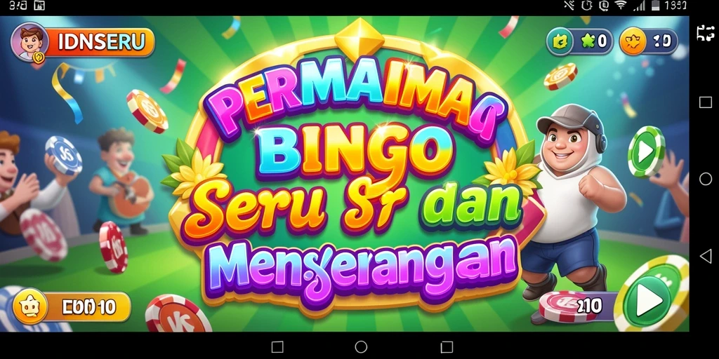 Tampilan gameplay seru dalam permainan Bingo IDNSERU.