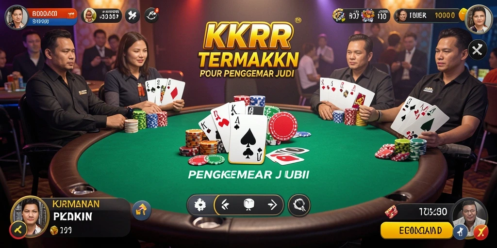Screenshot utama KKRP yang menampilkan antusiasme gameplay Poker.