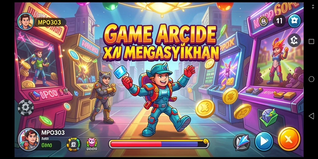 Tampilan menegangkan gameplay arcade MPO303 yang penuh aksi.