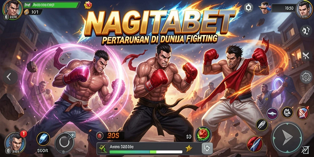 Gameplay seru NAGITABET dengan pertarungan intens.