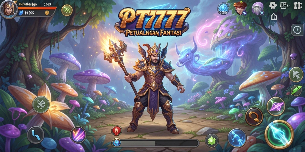 Tampilan gameplay menarik dari PT777 dengan petualangan RPG yang mendebarkan.