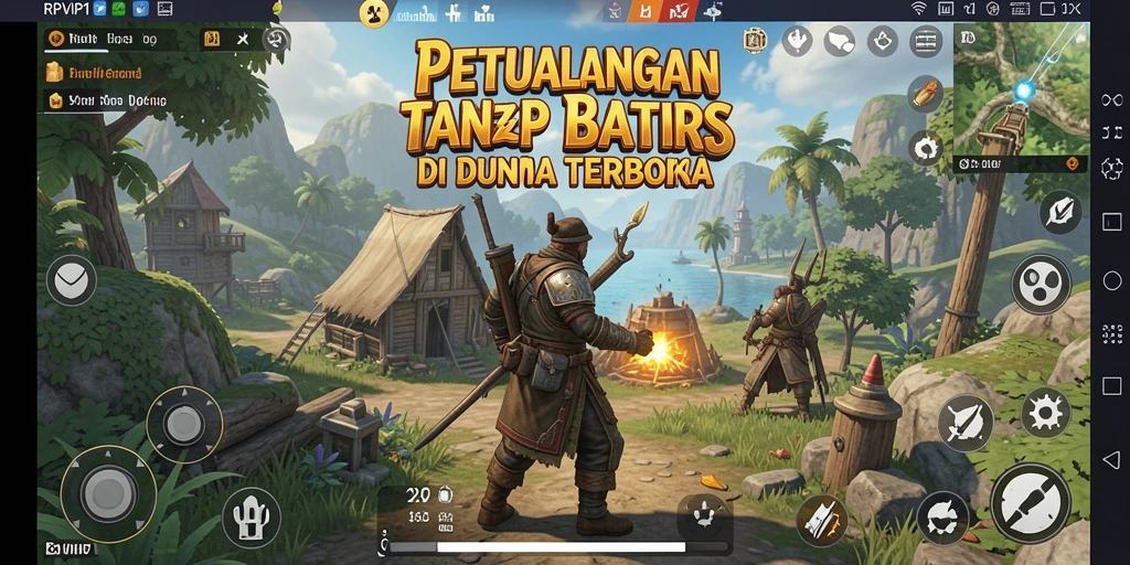 Tangkapan layar RPVIP1 menampilkan eksplorasi dunia terbuka yang menakjubkan.